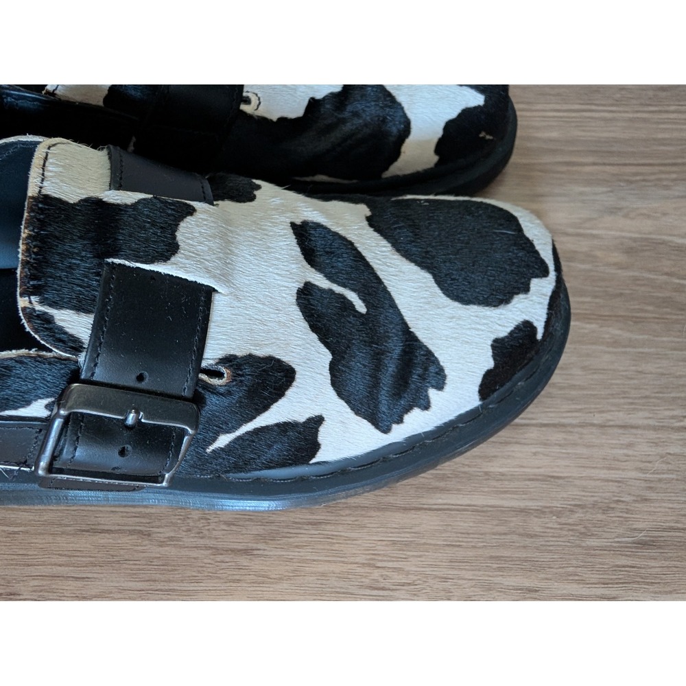 Dr. Martens Jorge II Cow Print Hair-On Leather Slingback Mules Womens 8 US - Picture 6 of 16